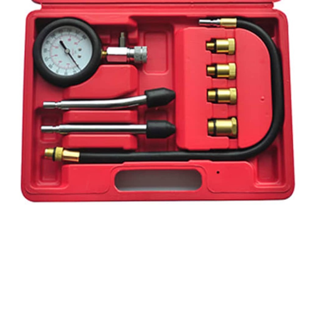 vidaXL Kit de testare a compresiei pentru motor pe benzină, 9 piese