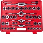vidaXL Set de instrumente filieră și tarod, 111 piese vidaXL Set de instrumente filieră și tarod, 111 piese