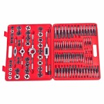 vidaXL Set de instrumente filieră și tarod, 111 piese vidaXL Set de instrumente filieră și tarod, 111 piese