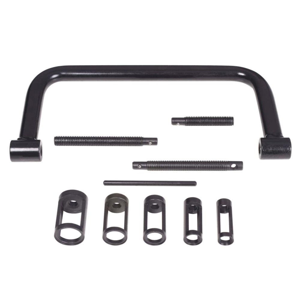 vidaXL Set de scule pentru compresia arcurilor de supape, 10 piese