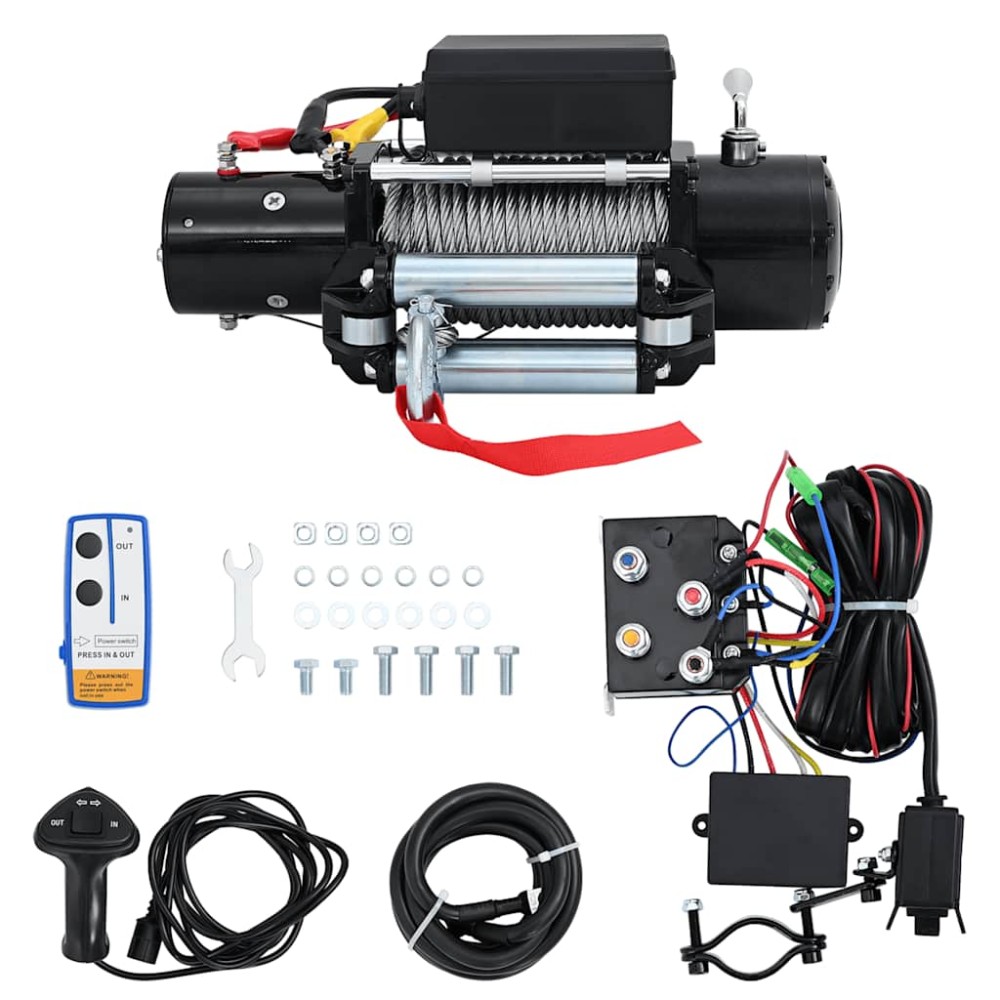 vidaXL Troliu electric, 12 V, 5909 kg