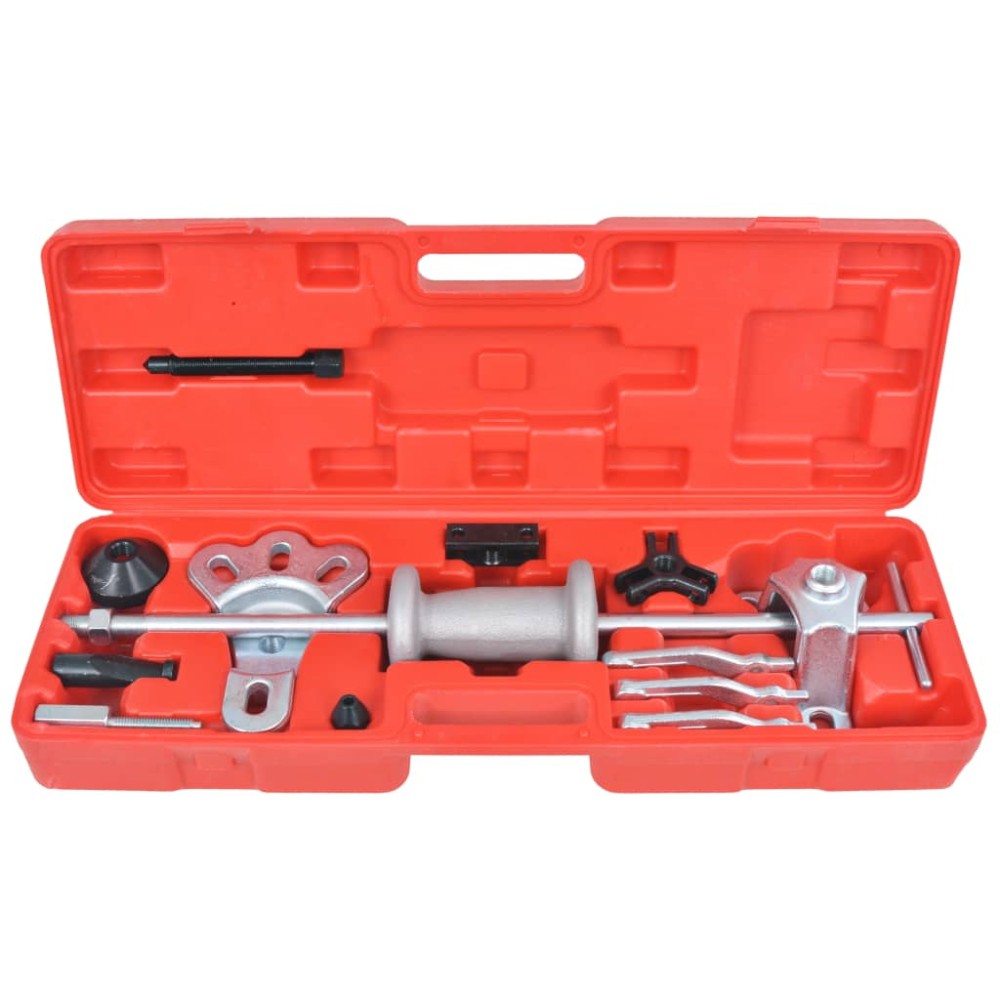 vidaXL Set extractor cu ciocan culisant, 9 poziții, 17 piese