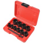 vidaXL Set extractor șuruburi și piulițe deteriorate din oțel, 11 piese vidaXL Set extractor șuruburi și piulițe deteriorate din oțel, 11 piese