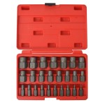 vidaXL Set extractor șuruburi, caneluri multiple, 25 de piese, oțel vidaXL Set extractor șuruburi, caneluri multiple, 25 de piese, oțel