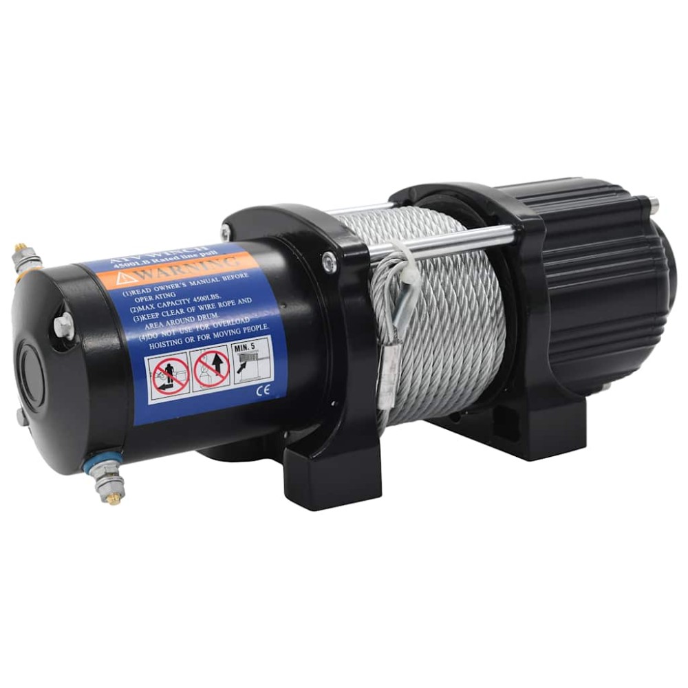 vidaXL Troliu electric cu telecomandă, 12 V, 2040 kg