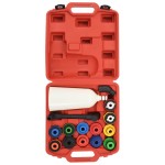 vidaXL Set cu pâlnie pentru înlocuire ulei de motor, 15 piese