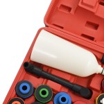 vidaXL Set cu pâlnie pentru înlocuire ulei de motor, 15 piese