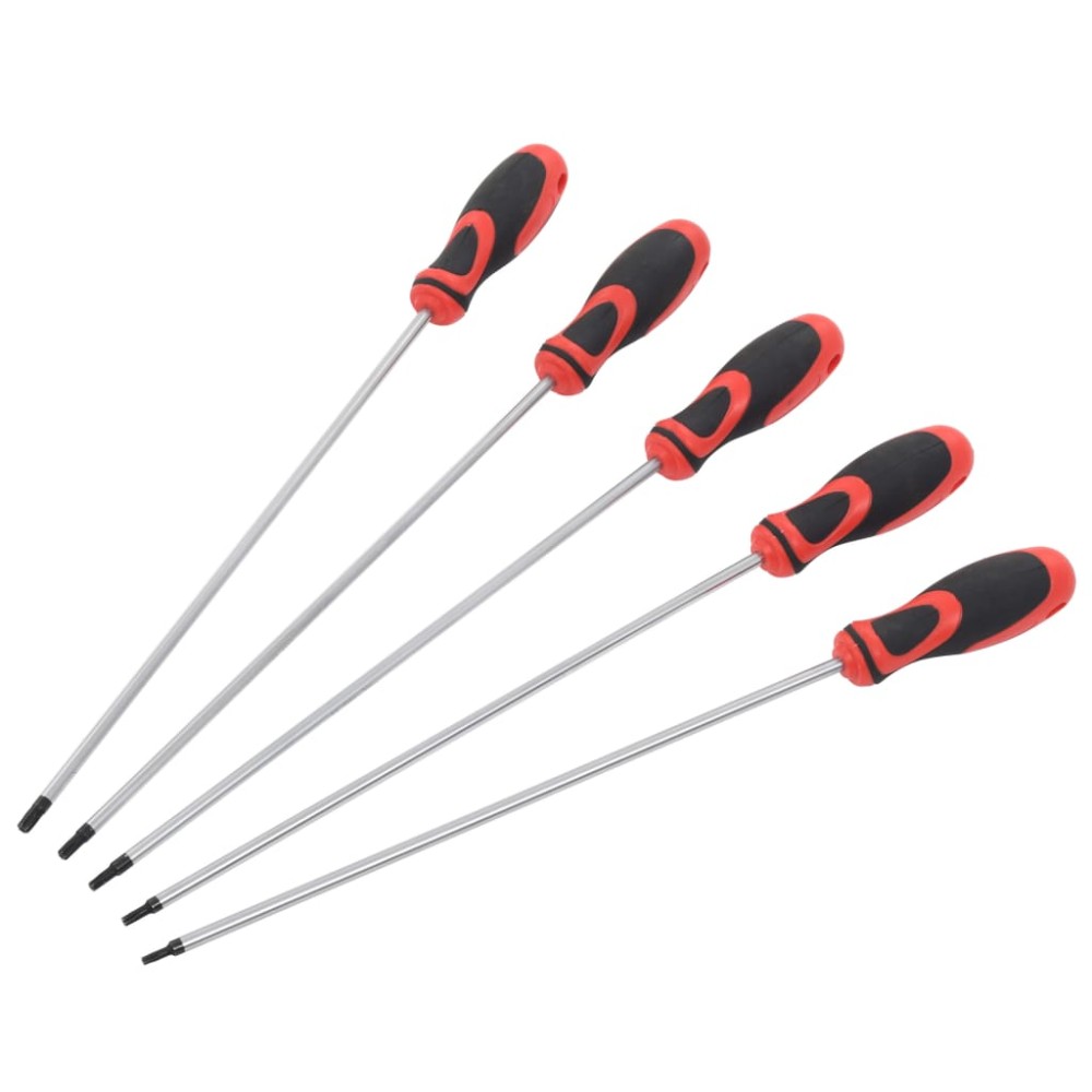 vidaXL Set de șurubelnițe cu cap Torx, 5 piese, 300 mm