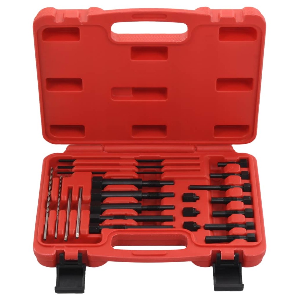 vidaXL Set pentru extragere bujii incandescente, 22 piese, 8 și 10 mm