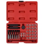 vidaXL Set de scule reparare filete de bujii, 33 piese, M8 M10 M12