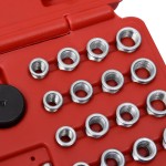 vidaXL Set de scule reparare filete de bujii, 33 piese, M8 M10 M12