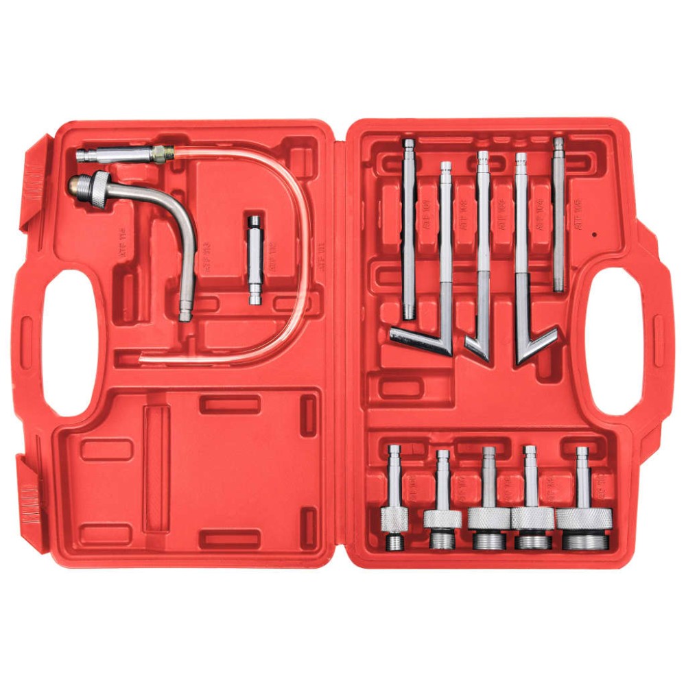 vidaXL Pompă lichid transmisie manuală și auto, trusă de scule 7,5 L
