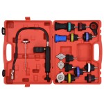 vidaXL Set testare presiune capac radiator și sistem răcire, 18 piese vidaXL Set testare presiune capac radiator și sistem răcire, 18 piese