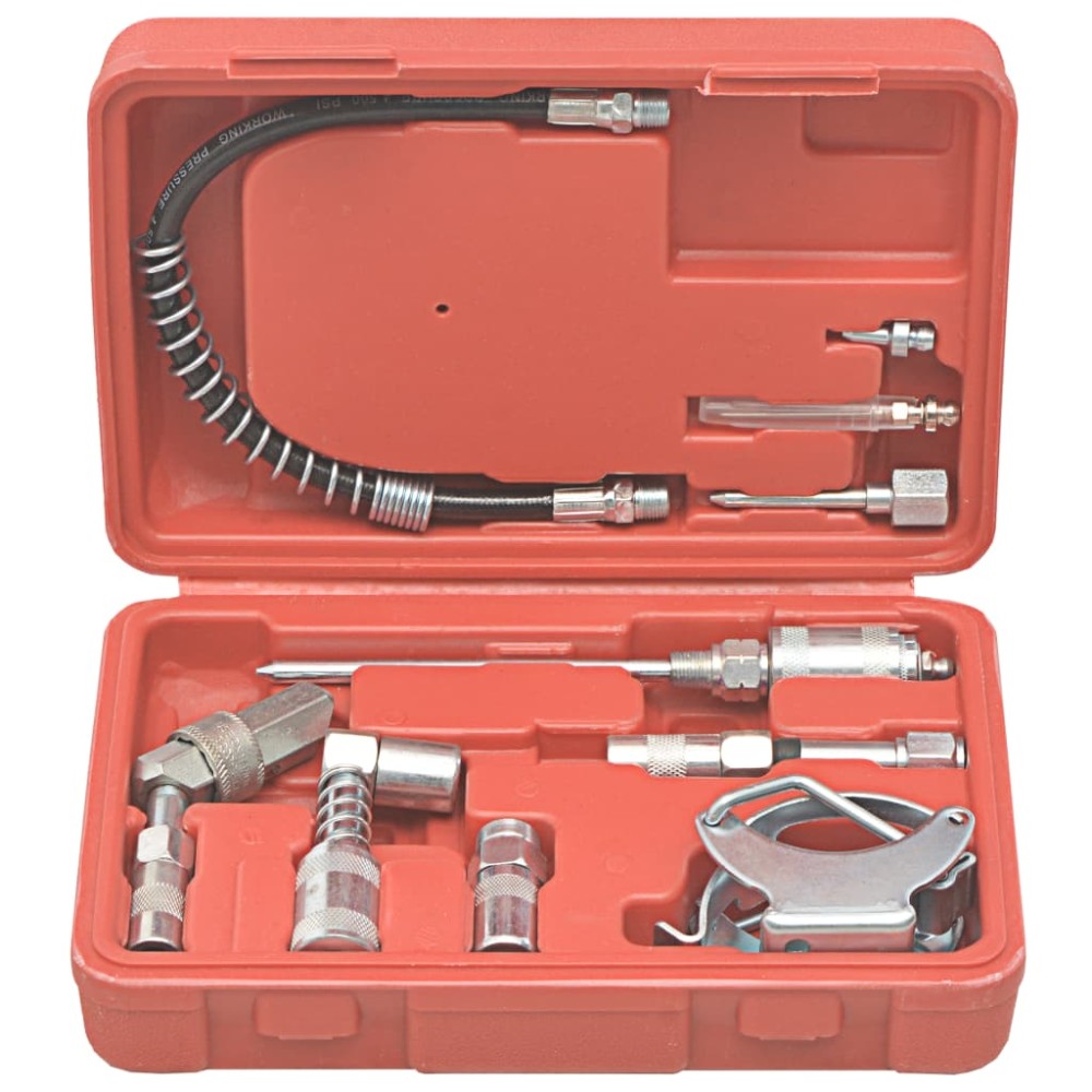 vidaXL Kit accesorii de lubrifiere, 11 piese