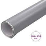 vidaXL Folie auto 4D, argintiu, 100x150 cm vidaXL Folie auto 4D, argintiu, 100x150 cm