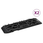 vidaXL Plăci de tracțiune, 2 buc., negru, 107x31x7 cm, nailon vidaXL Plăci de tracțiune, 2 buc., negru, 107x31x7 cm, nailon