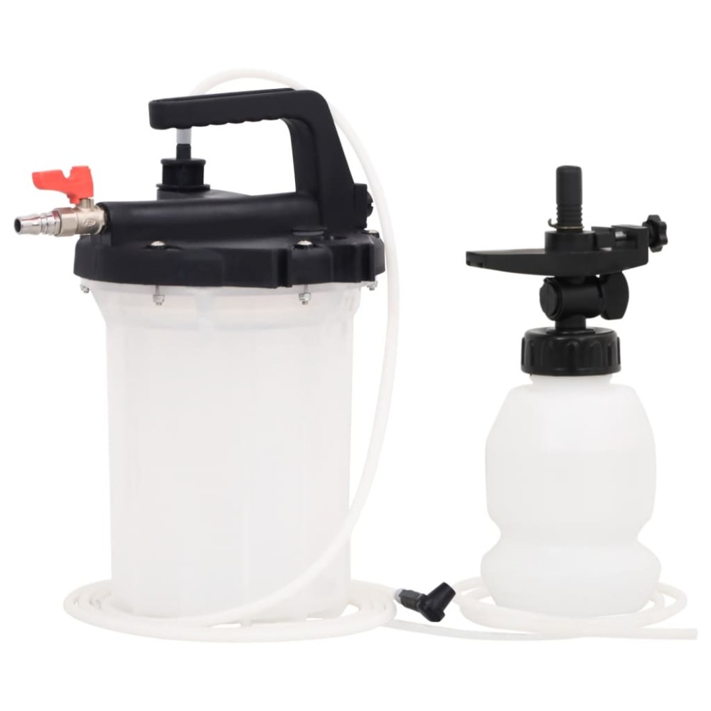 vidaXL Purjor de frână, alb și negru, 3 L