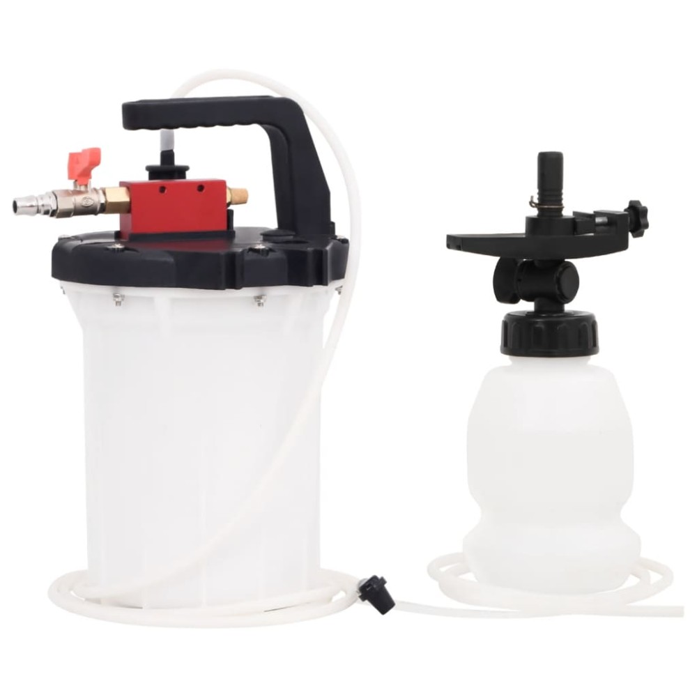 vidaXL Purjor de frână, alb și negru, 3 L