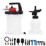 vidaXL Purjor de frână, alb și negru, 3 L vidaXL Purjor de frână, alb și negru, 3 L