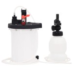 vidaXL Purjor de frână, alb și negru, 3 L vidaXL Purjor de frână, alb și negru, 3 L