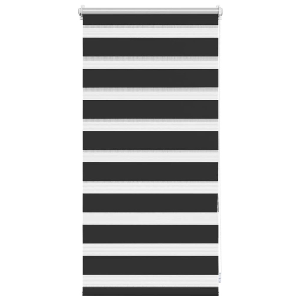 Jaluzea opacă tip zebră, 40 x 100 cm, negru