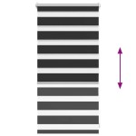 Jaluzea opacă tip zebră, 40 x 100 cm, negru Jaluzea opacă tip zebră, 40 x 100 cm, negru