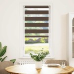 Jaluzea opacă tip zebră, 40 x 100 cm, cafeniu Jaluzea opacă tip zebră, 40 x 100 cm, cafeniu