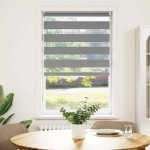 Jaluzea opacă tip zebră, 50 x 100 cm, gri Jaluzea opacă tip zebră, 50 x 100 cm, gri