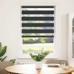 Jaluzea tip zebră, 50 x 100 cm, negru Jaluzea tip zebră, 50 x 100 cm, negru