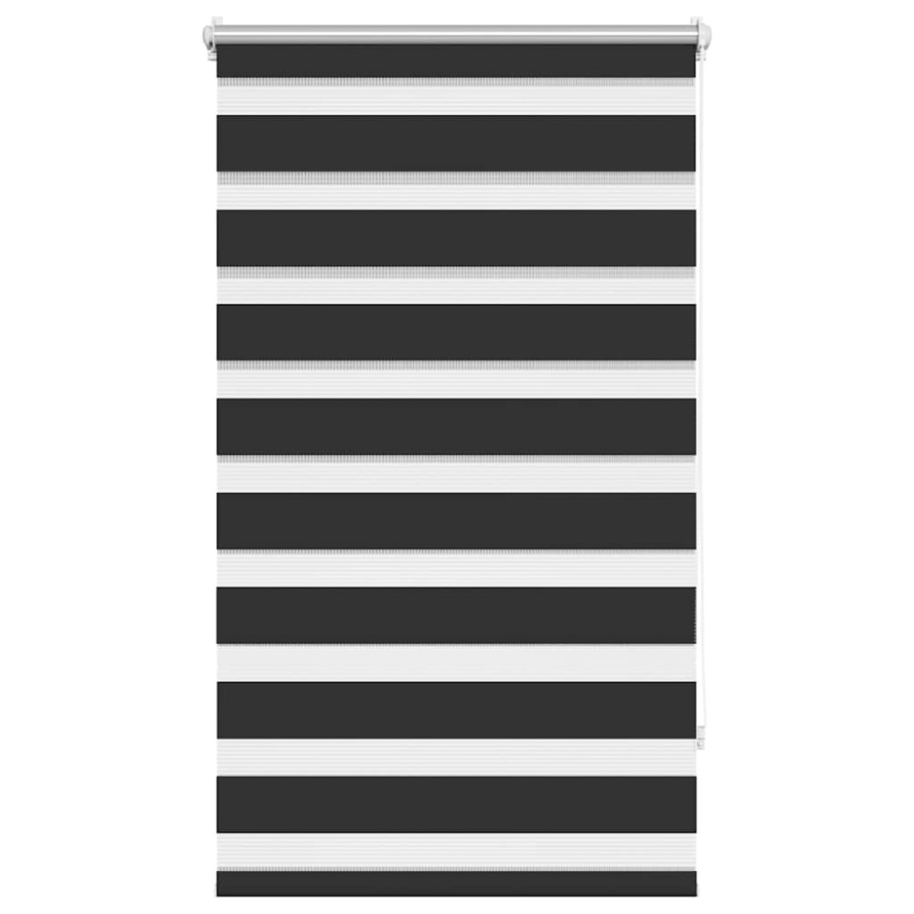 Jaluzea tip zebră, 70 x 120 cm, negru