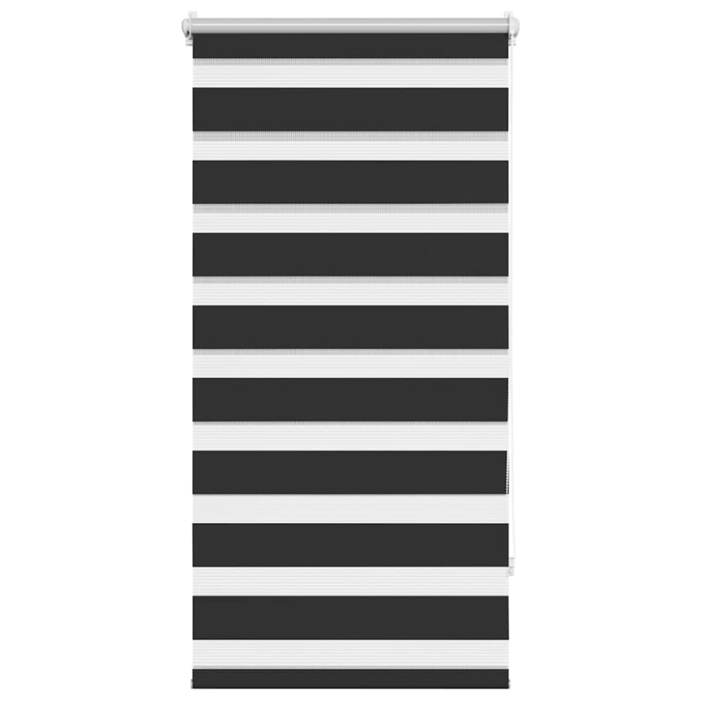 Jaluzea tip zebră, 80 x 150 cm, negru