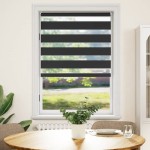 Jaluzea tip zebră, 100 x 175 cm, negru Jaluzea tip zebră, 100 x 175 cm, negru