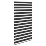 Jaluzea tip zebră, 120 x 230 cm, negru