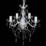 vidaXL Candelabru, 5 becuri, transparent vidaXL Candelabru, 5 becuri, transparent