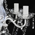 vidaXL Candelabru, 5 becuri, transparent vidaXL Candelabru, 5 becuri, transparent