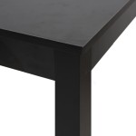 vidaXL Masă de bar MDF, negru, 115x55x107 cm vidaXL Masă de bar MDF, negru, 115x55x107 cm