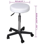 vidaXL Scaun de birou, alb vidaXL Scaun de birou, alb