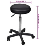 vidaXL Scaun de birou negru vidaXL Scaun de birou negru