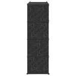 vidaXL Dulap modular cu 9 compartimente, 109x36,5x143 cm, negru și alb vidaXL Dulap modular cu 9 compartimente, 109x36,5x143 cm, negru și alb