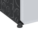vidaXL Dulap modular cu 9 compartimente, 109x36,5x143 cm, negru și alb vidaXL Dulap modular cu 9 compartimente, 109x36,5x143 cm, negru și alb