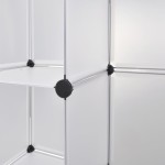 vidaXL Dulap modular cu 18 compartimente alb 37 x 146 x 180,5 cm vidaXL Dulap modular cu 18 compartimente alb 37 x 146 x 180,5 cm