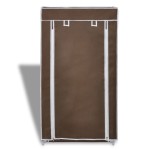 Dulap pantofi din material textil cu capac, maro, 58x28x 106 cm Dulap pantofi din material textil cu capac, maro, 58x28x 106 cm