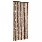 vidaXL Perdea pentru insecte, bej și maro deschis, 90x220 cm, Chenille vidaXL Perdea pentru insecte, bej și maro deschis, 90x220 cm, Chenille