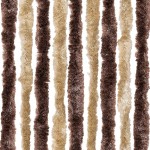 vidaXL Perdea pentru insecte, bej și maro deschis, 90x220 cm, Chenille vidaXL Perdea pentru insecte, bej și maro deschis, 90x220 cm, Chenille
