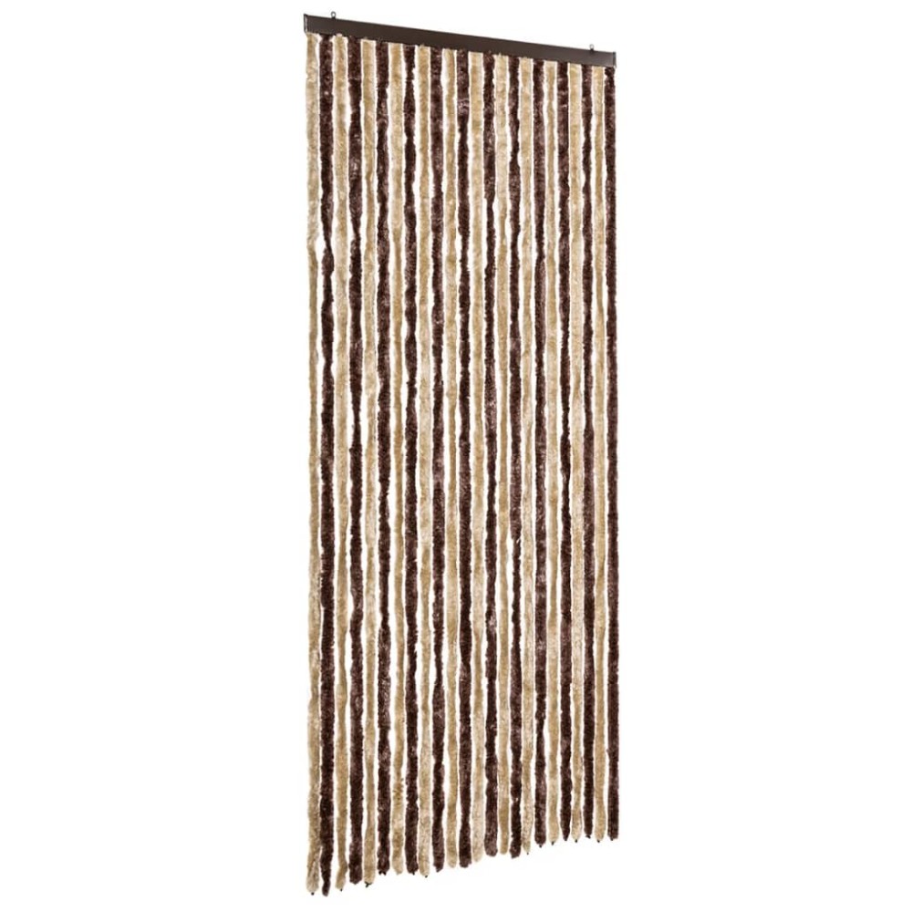 vidaXL Perdea pentru insecte, bej și maro deschis, 100x220 cm Chenille