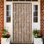 vidaXL Perdea pentru insecte, bej și maro deschis, 100x220 cm Chenille vidaXL Perdea pentru insecte, bej și maro deschis, 100x220 cm Chenille