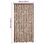 vidaXL Perdea pentru insecte, bej și maro deschis, 100x220 cm Chenille vidaXL Perdea pentru insecte, bej și maro deschis, 100x220 cm Chenille