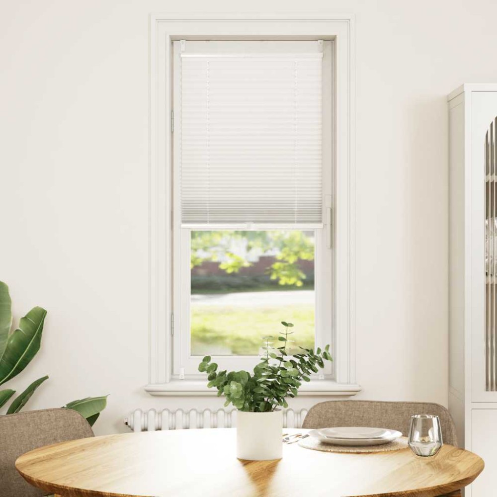 Jaluzea plisse, alb, 60x150 cm, pliuri