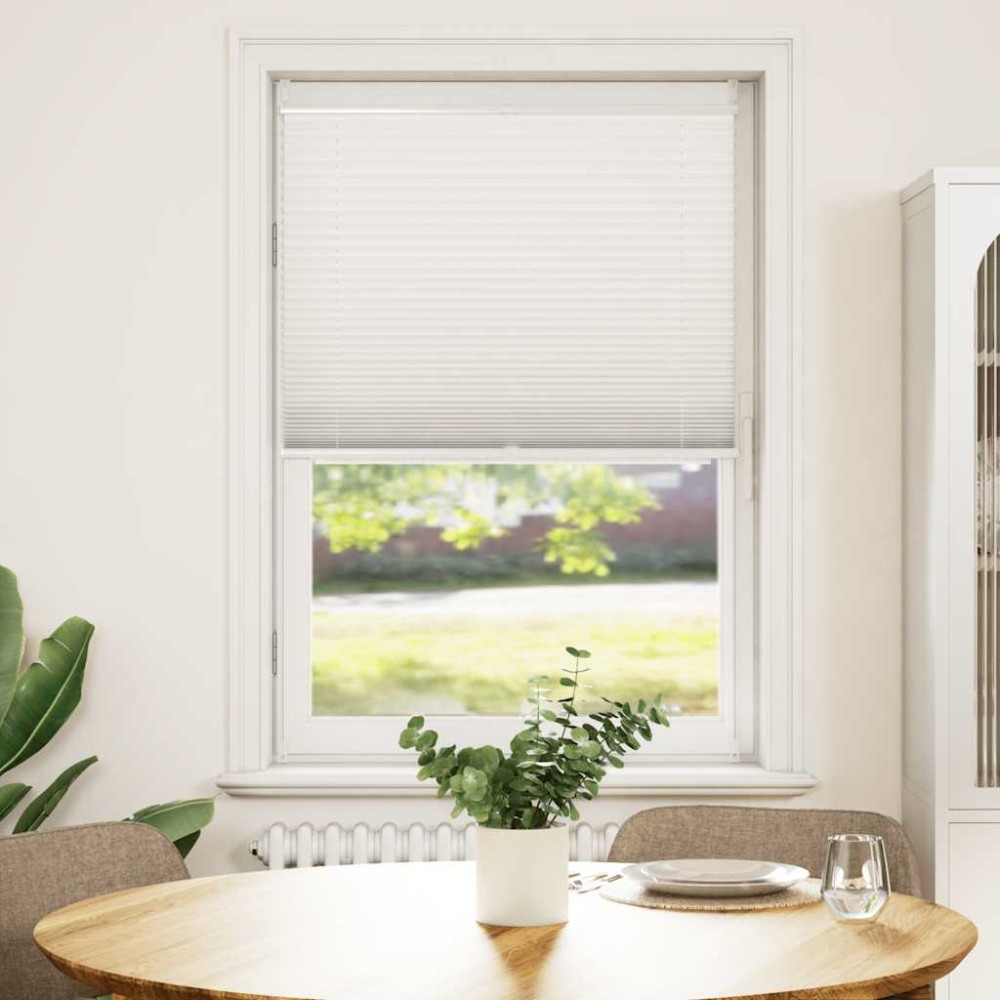 Jaluzea plisse, alb, 70x150 cm, pliuri