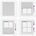 Jaluzea plisse, alb, 100x125 cm, pliuri Jaluzea plisse, alb, 100x125 cm, pliuri